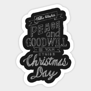 Christmas Typography Sticker